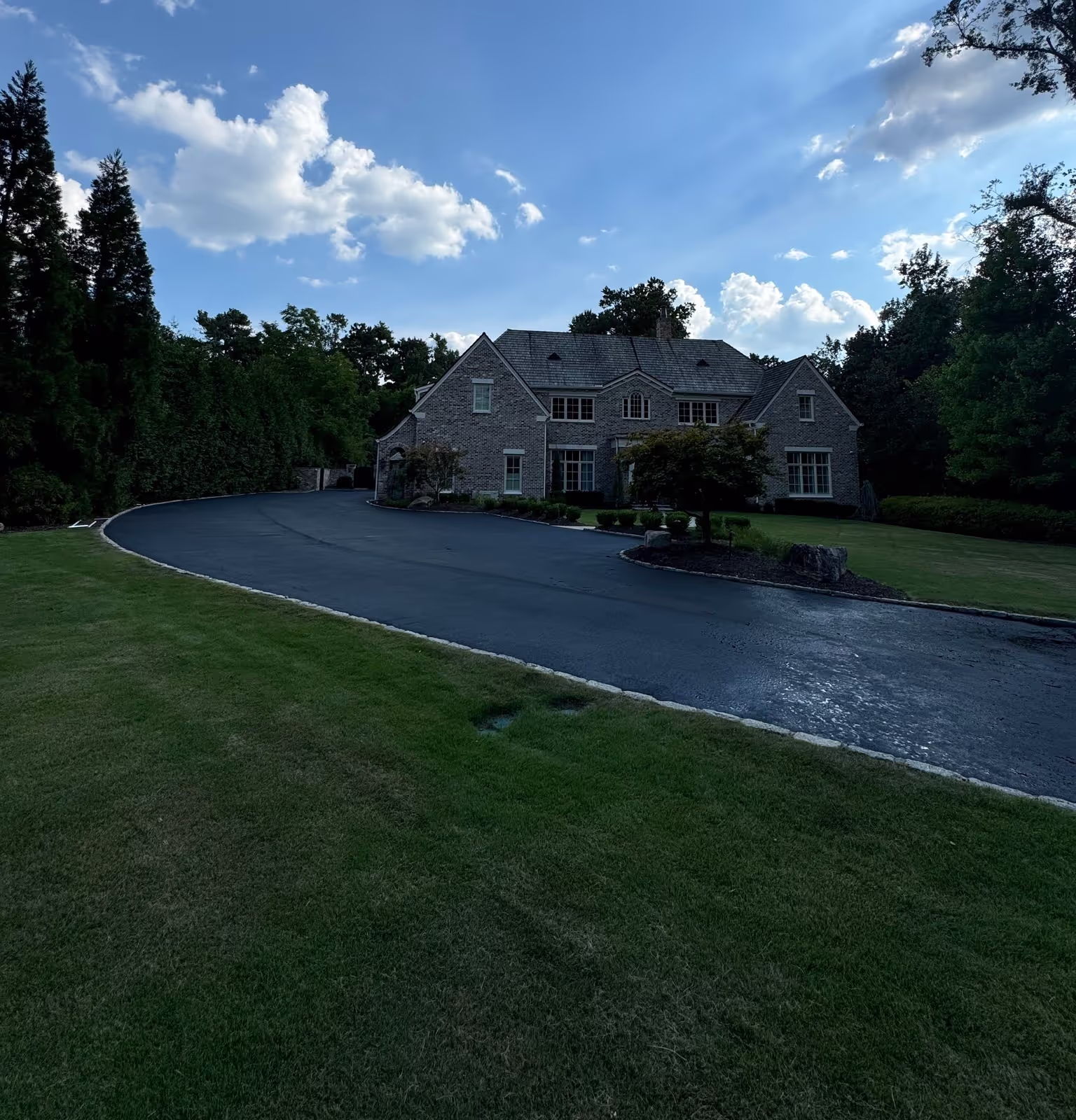 Asphalt paving project by Apex Paving