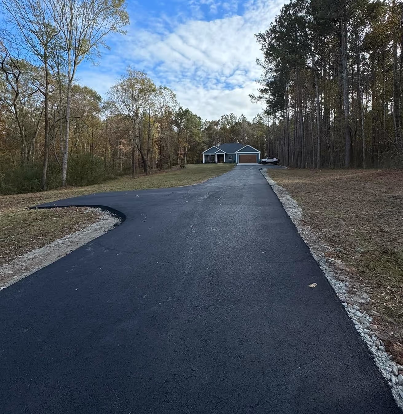 Asphalt paving project by Apex Paving