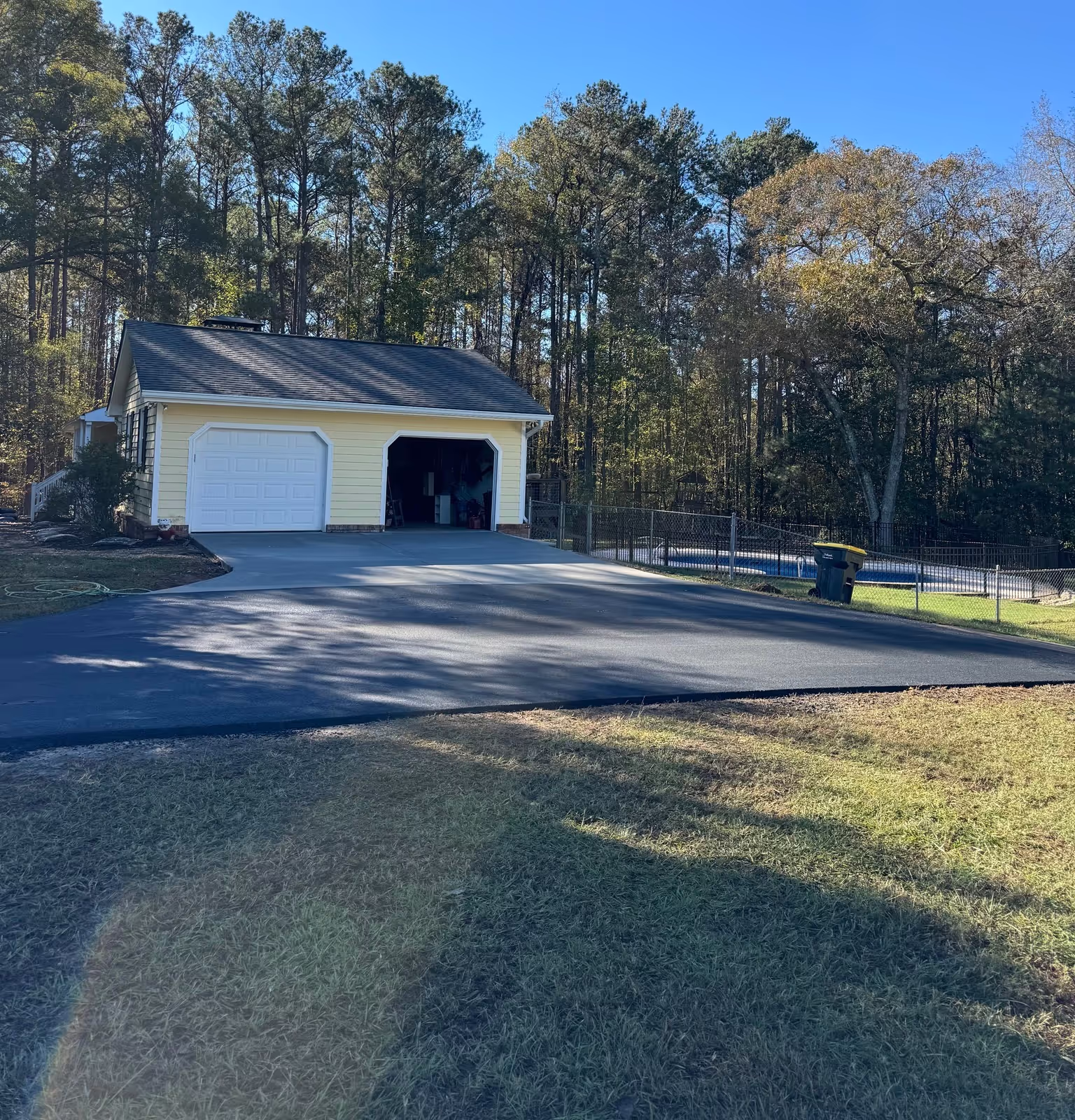 Asphalt paving project by Apex Paving